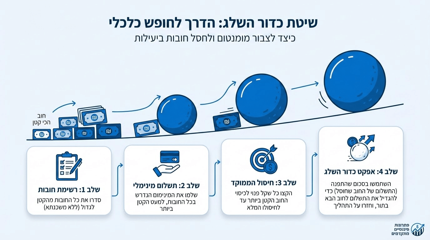 שיטת כדור השלג לפירעון חובות ויצירת מומנטום