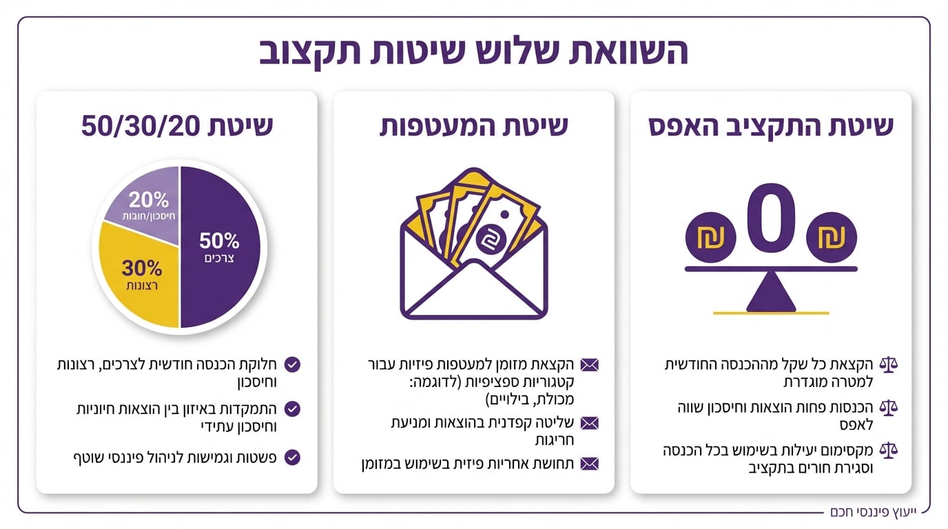 תכנון תקציב משפחתי - משפחה יושבת יחד ומתכננת את הכספים