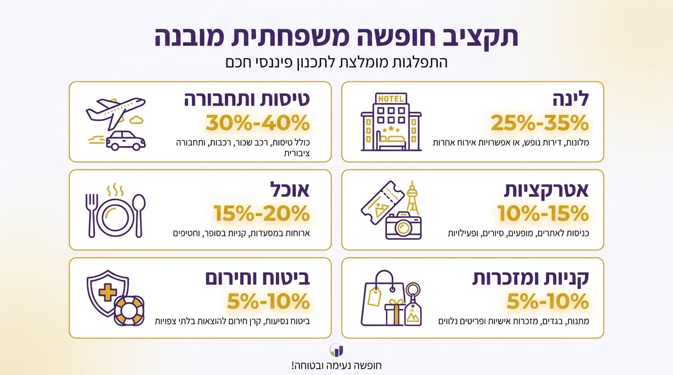 איך לחסוך לחופשה משפחתית: המדריך המלא לתכנון תקציב לטיול מושלם