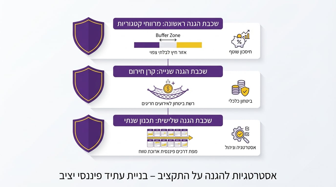 בניית תקציב עמיד להתייקרויות - שלוש שכבות הגנה פיננסית
