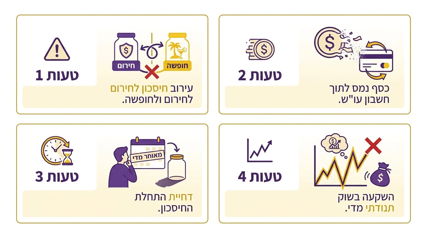 טעויות נפוצות בבניית קרן חירום – כיצד להימנע מהן